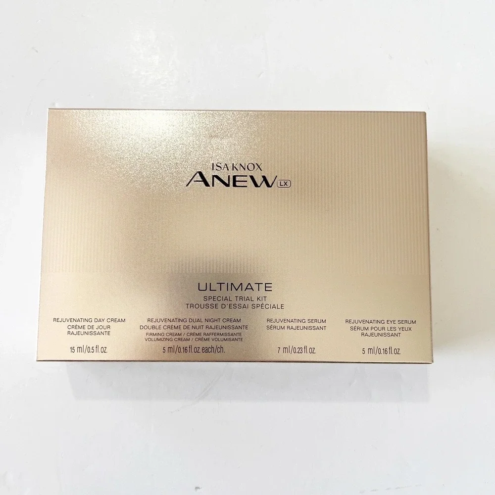 Isa Knox ANEW LX Ultimate Special 4 Piece Trial Kit Avon Skin Care Cream Serum
